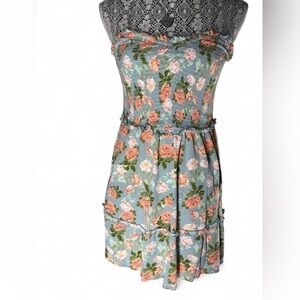 Charlotte Russe Floral Strapless Mini Dress